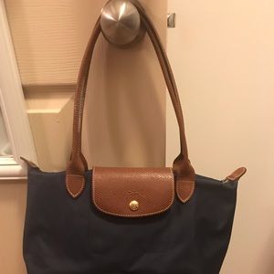 Navy Longchamp bag. Small size.